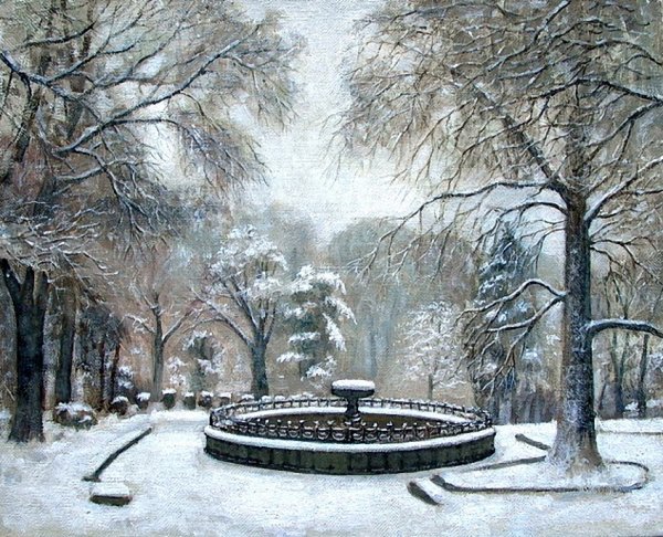 Александр Болотов пейзаж зима