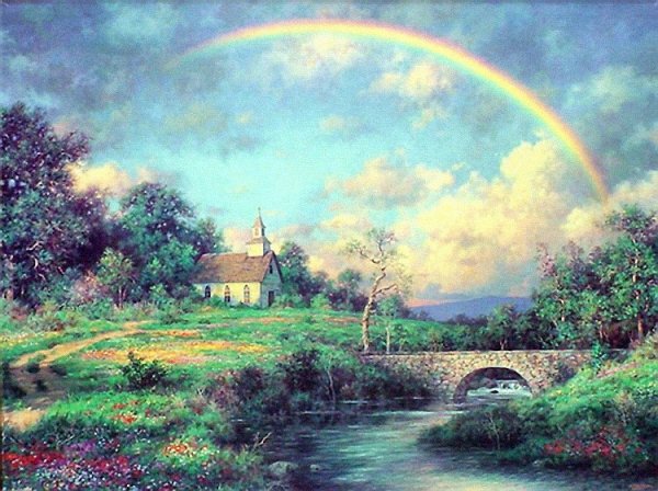"Пейзаж с радугой" Роберт Данкансон