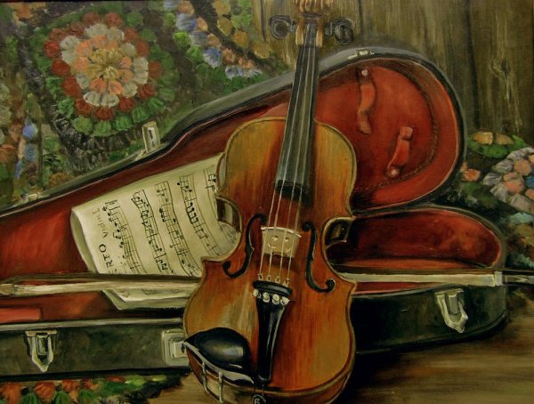 Картины со скрипкой известных художников