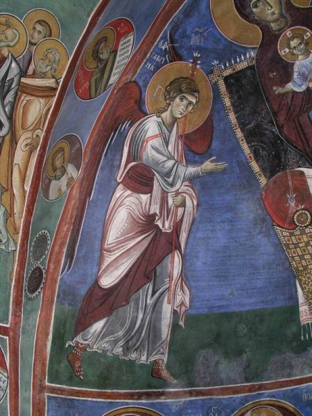 Фрески церкви Вознесения Византия