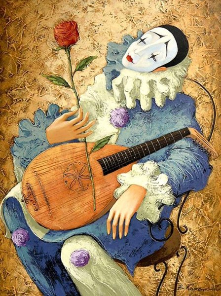 Андре дерен Арлекин и Пьеро