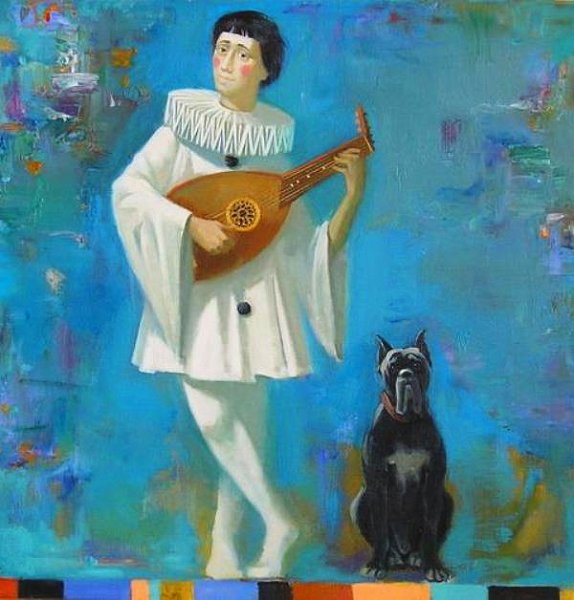 Арлекин Пьеро и Коломбина