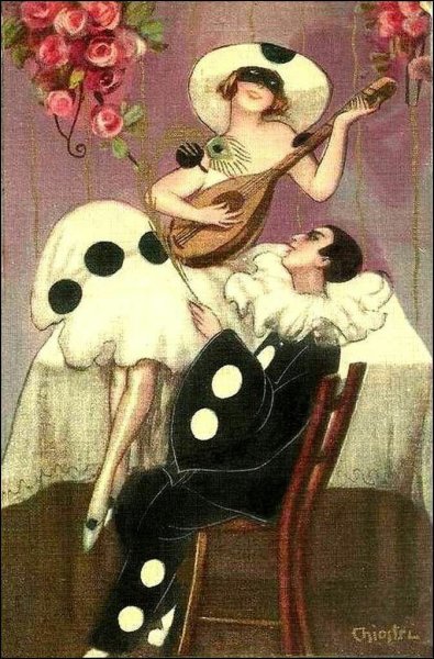 Куклы Пьеро Коломбина Арлекино