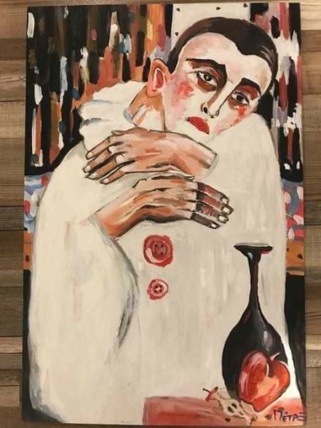 Огюст Ренуар белый Пьеро