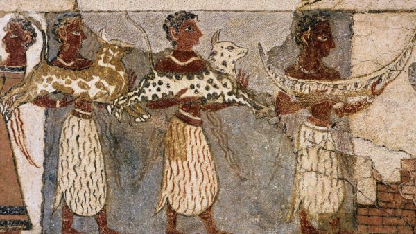 Крит фрески Боксирующие мальчики