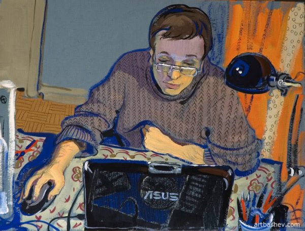 Человек и компьютер живопись