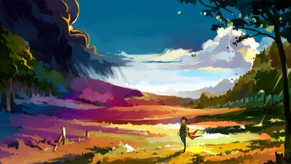 Пейзажи из аниме