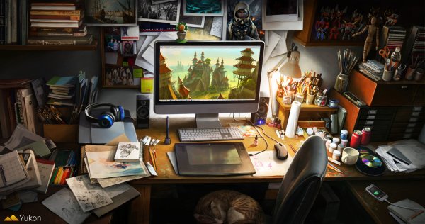 Рабочее место программиста арт