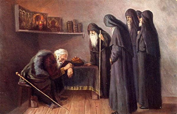 Иван Грозный в монастыре