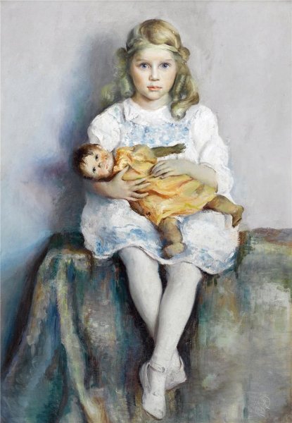 Куклы на картинах художников