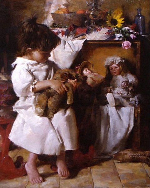 Детские игрушки в живописи