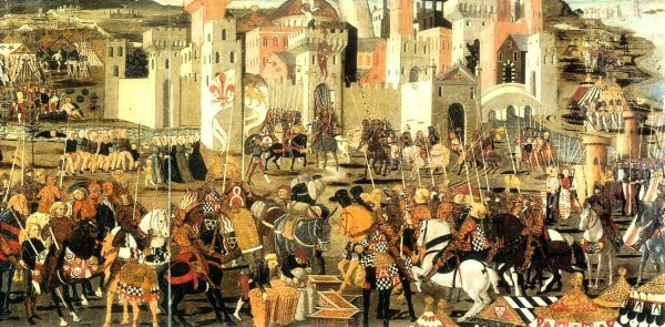 Книжная миниатюра средневековья Франции рыцарь