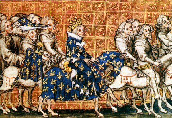 Король Артур Средневековая миниатюра