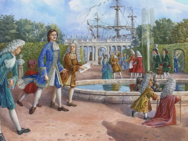 Меньшиков и Петр 1