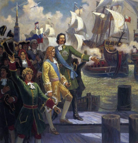 Петр i и Людовик XV