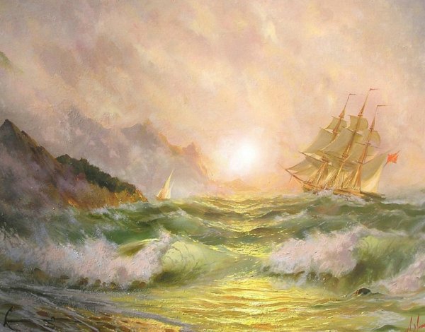 Художник маринист Александр Милюков