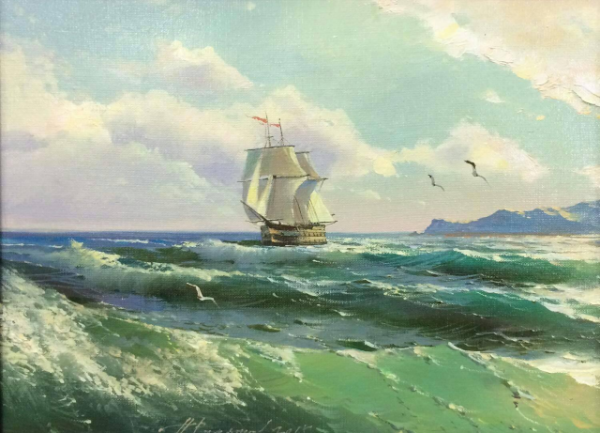 Художник маринист Румянцев