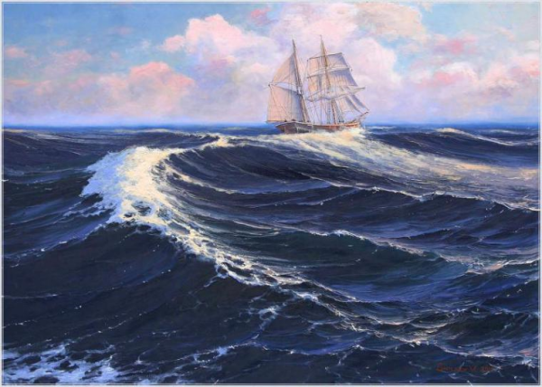 Маринист Валерий Шиляев