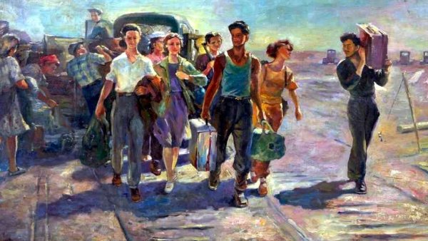 Солодовников Алексей Павлович (1928-2017) «Юный шахматист» 1951