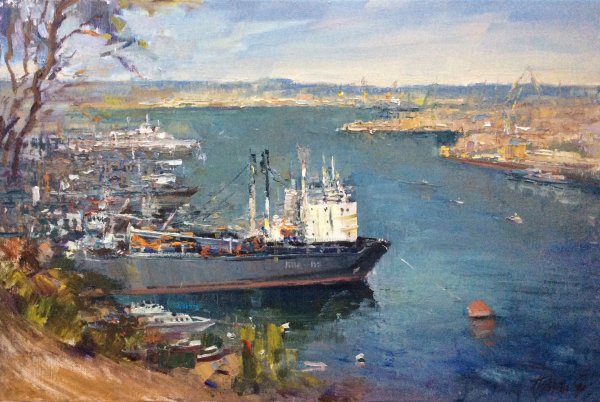 Севастополь картина "бухта Аполлоновка"