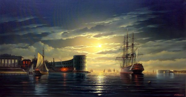 Картины моря Александр Аганин