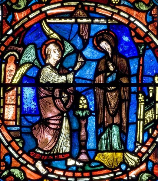 Средневековье витражи Шартр