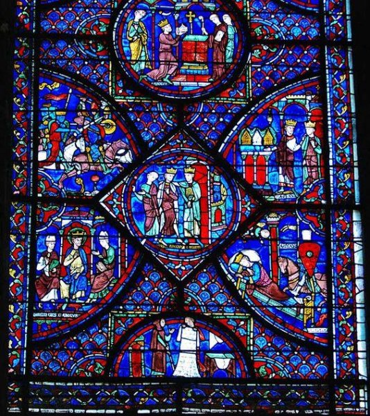 Средневековье витражи Шартр