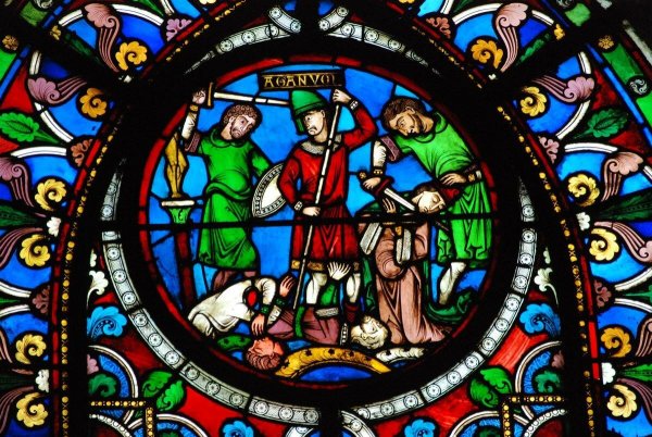 Романская живопись средневековья витражи