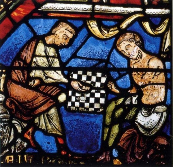 Витраж Шартрского собора Георгий Победоносец