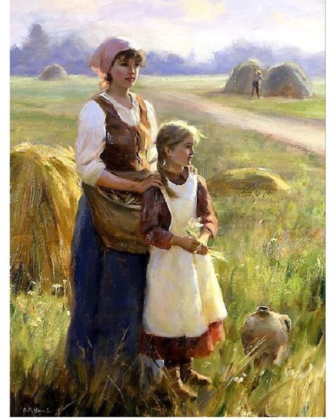 Русские крестьянки 19 века в картинах русских художников