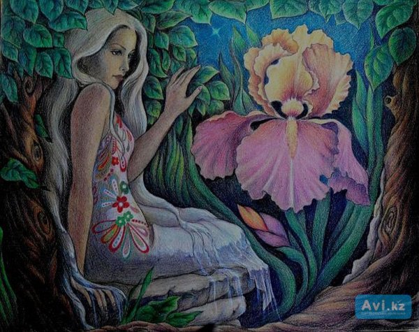 Богиня Флора рисунок