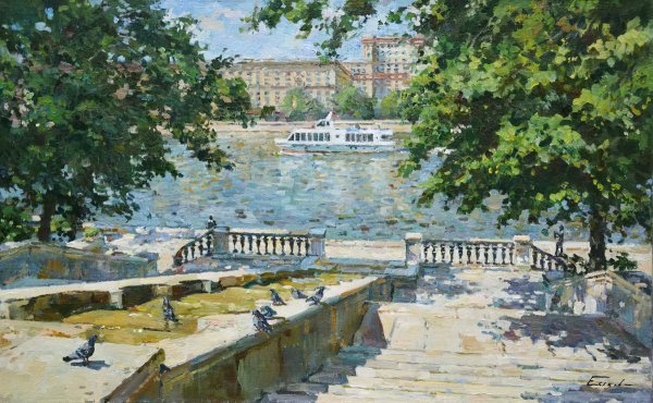 Сергей Свиридов -- художник!? Набережная Ялты?