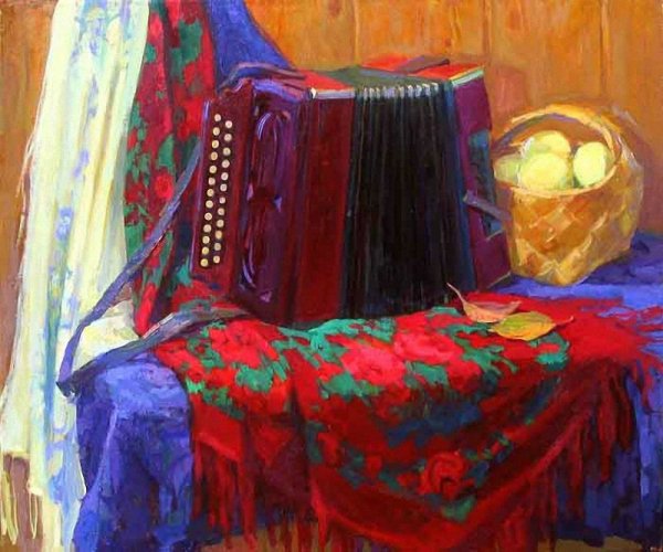 Картины гармонь Андрей Подшивалов художник