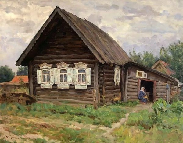 Станислав Бабюк художник русская изба