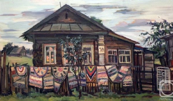 Изба в русской деревне