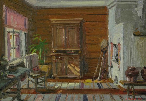 Карл Иванович Кольман интерьер русской избы