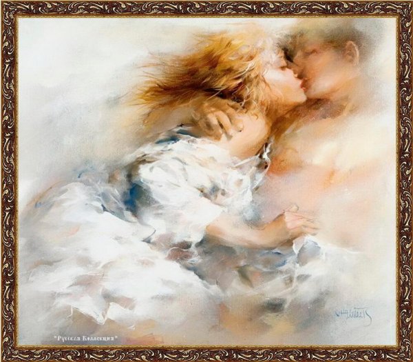 Художник Willem Haenraets картины влюбленные