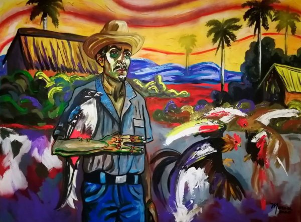 Кубинский художник Альберто