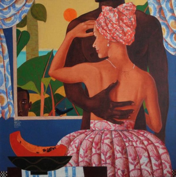 Куба картина художника Кавальера