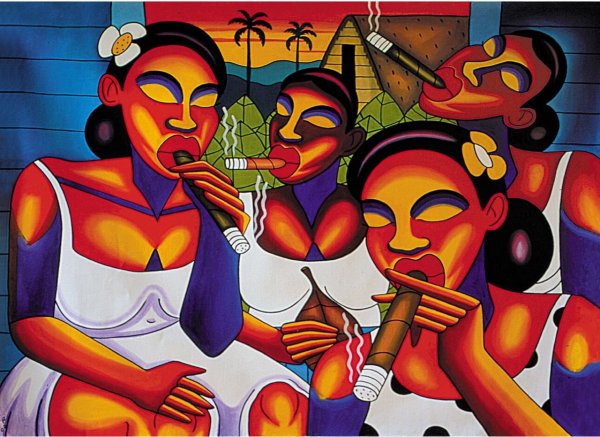 Кубинский пейзаж маслом