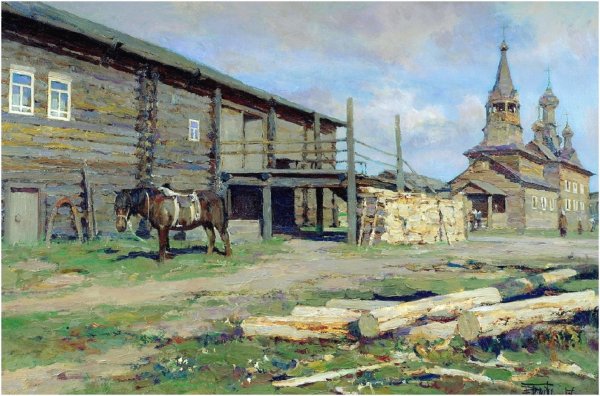 Художник Юрий Васендин деревенское