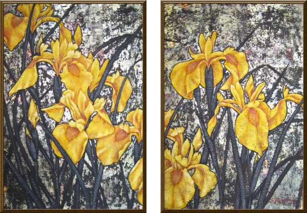 Диптих ирисы