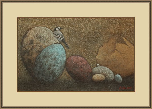 Золотистый пейзаж Цзин би Вячеслава Синкевича Размеры картины