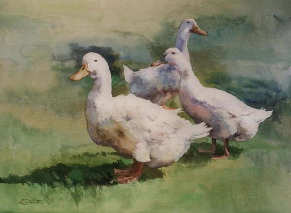 Гуси в живописи