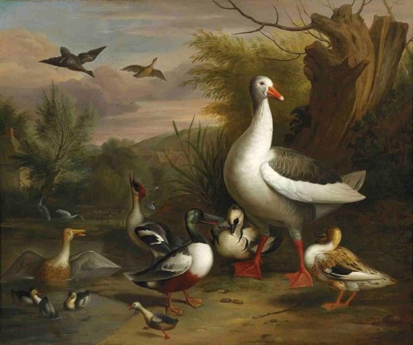 Пейзаж с утками