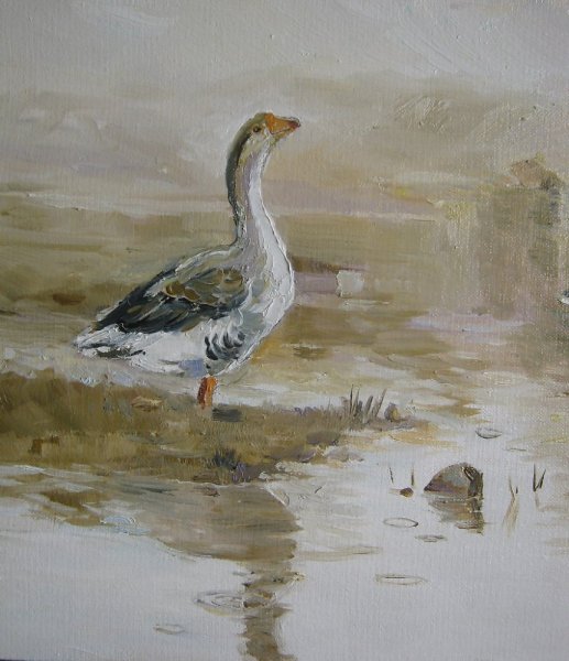 Гуси на картинах художников