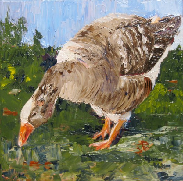 Картина гуси