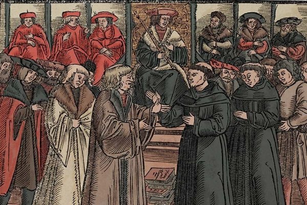 Лютер прибивает 95 тезисов