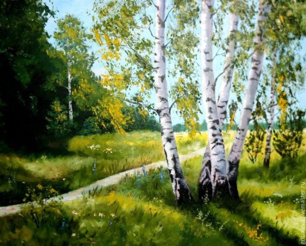 Алексей Либеров пейзаж Березки