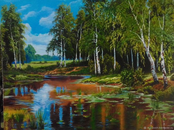 Художник Владимир Королев Березовая роща
